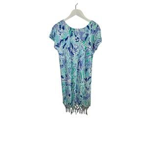 Lilly Pulitzer Beachcomber Dress in Nice Ink Lilly's Lilac Size Medium NWT